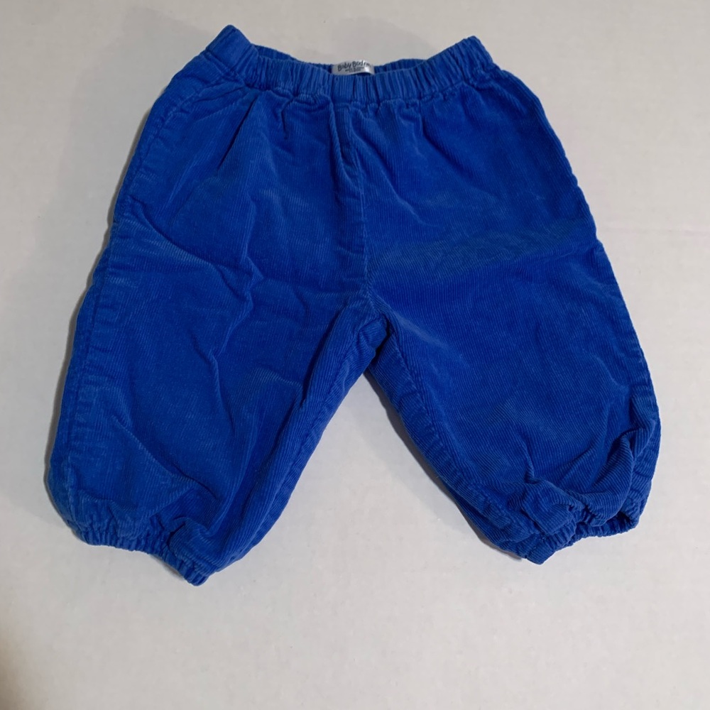 Baby Boden boys 3-6 months Blue Corduroy Pants